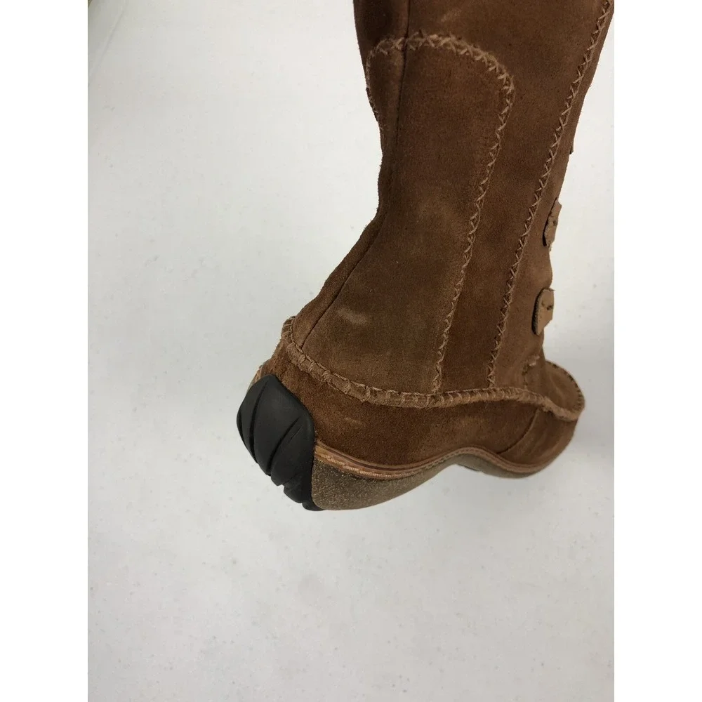 Timberland Womens 7 M Boots Suede Geniune Leather Winter Lace Up Leather Sherpa